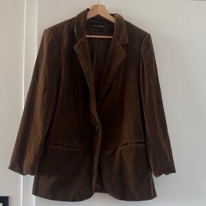 Sag Harbor Chocolate Velvet Blazer